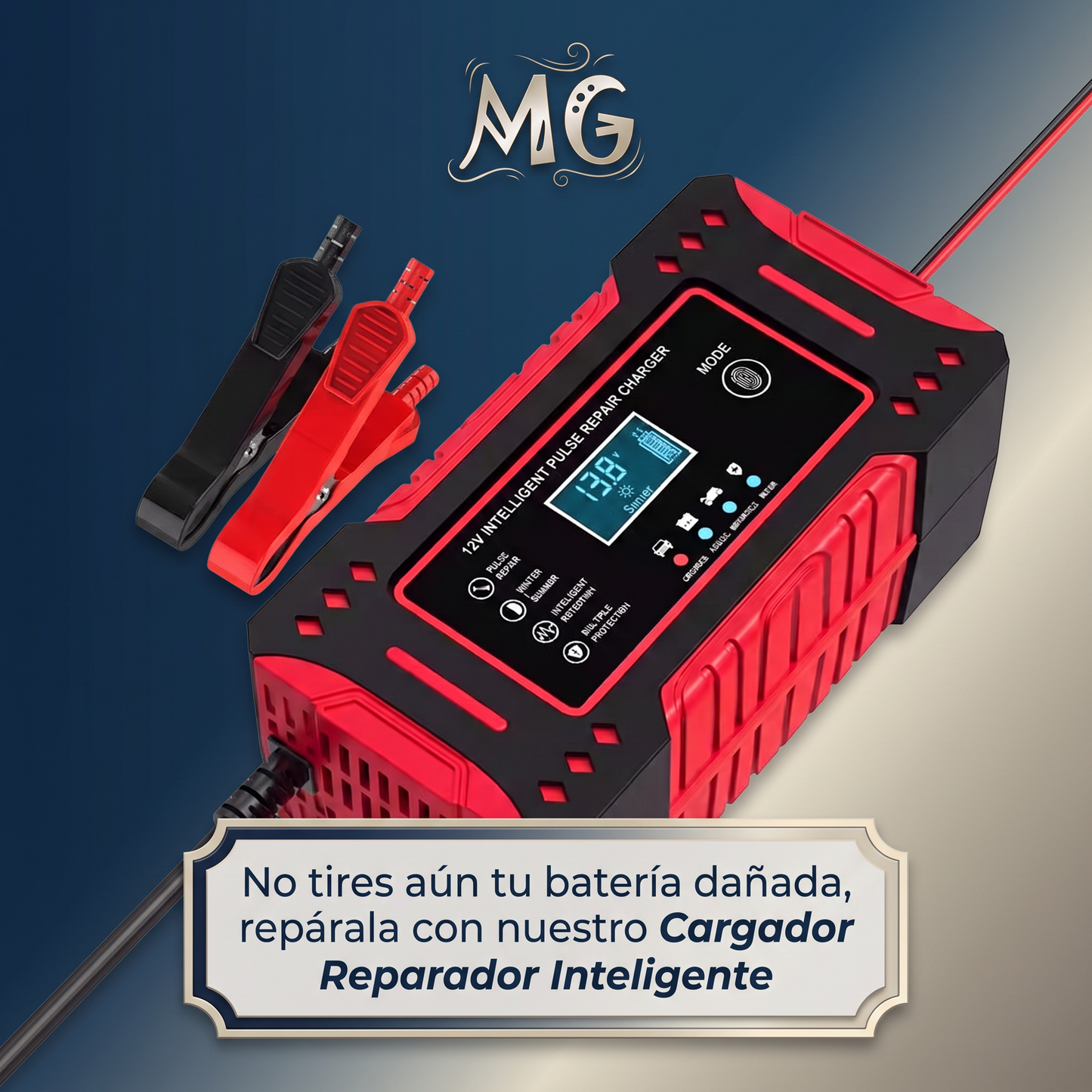 CARGADOR REPARADOR DE BATERIAS PARA AUTO