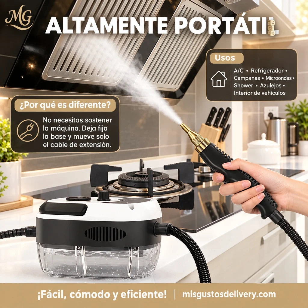 Limpiador A Vapor Presion 2500w Portatil