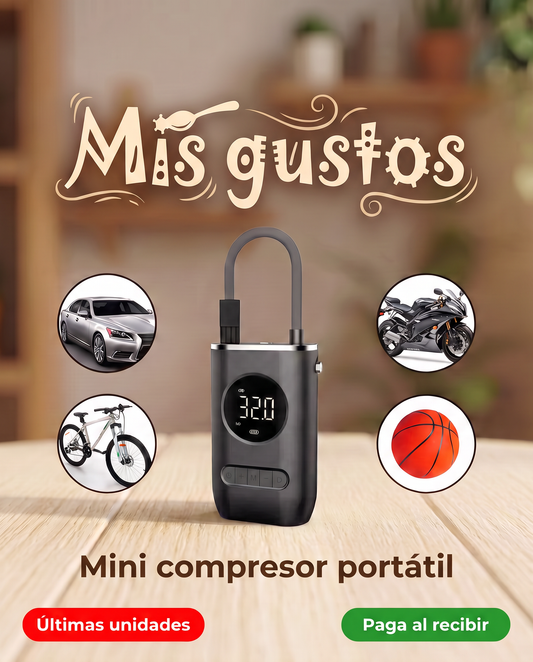 Compresor de aire mini eléctrico portáti