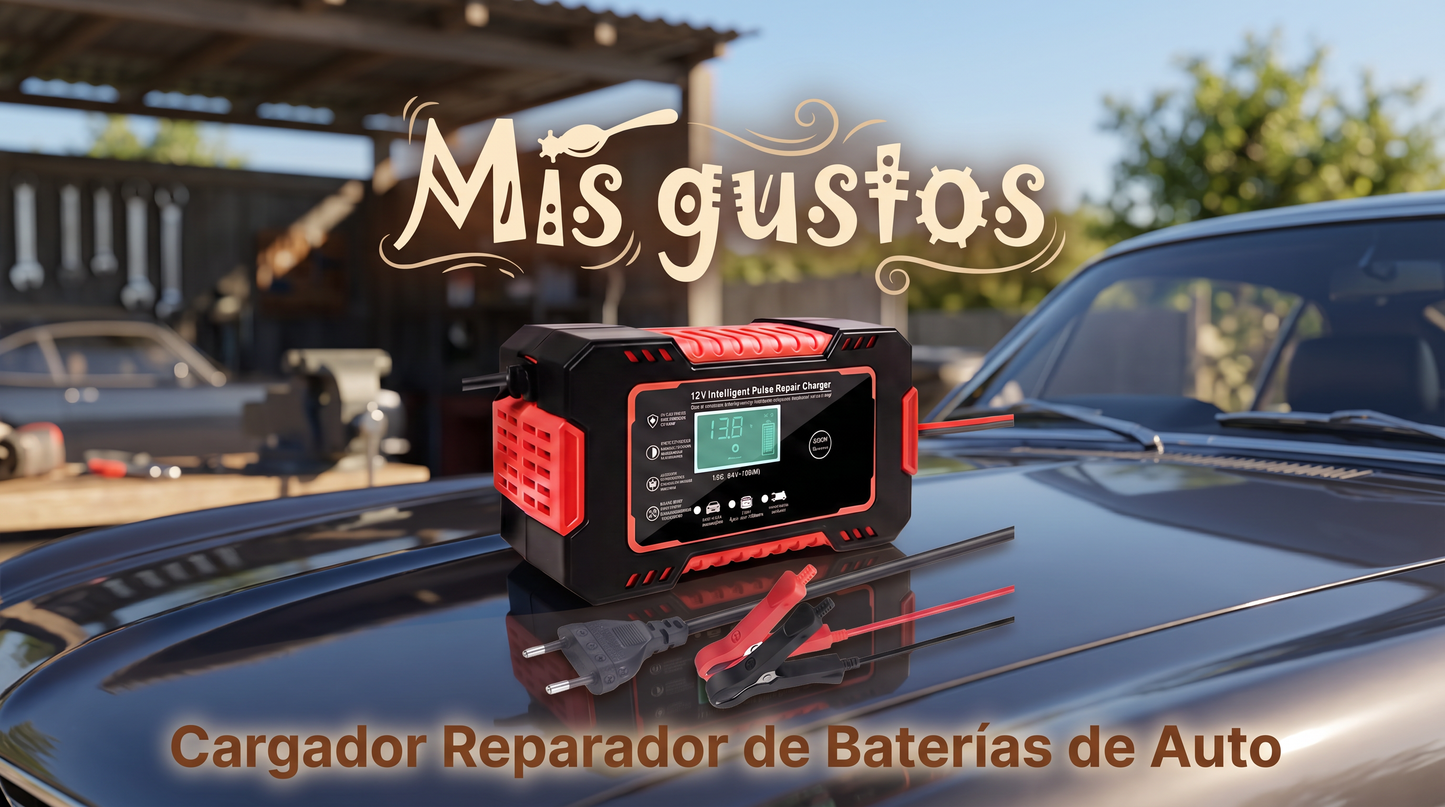 CARGADOR REPARADOR DE BATERIAS PARA AUTO