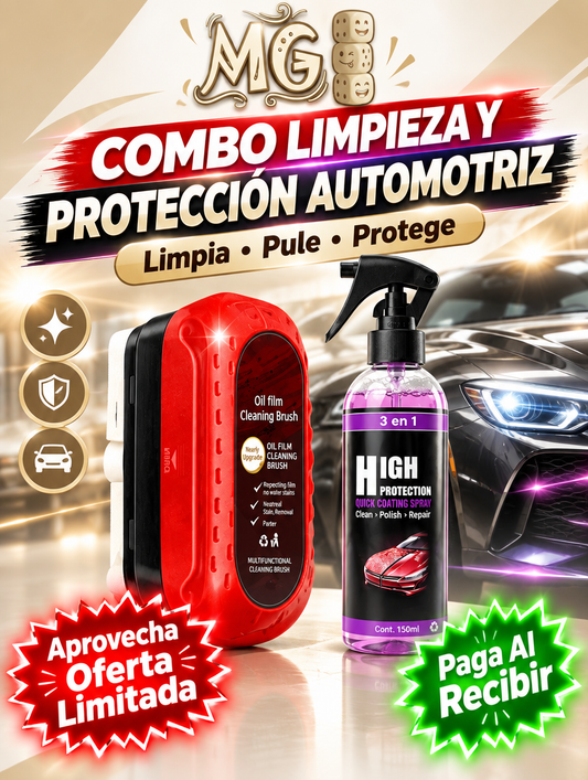 Esponja Anti Empañante+Limpiador Auto