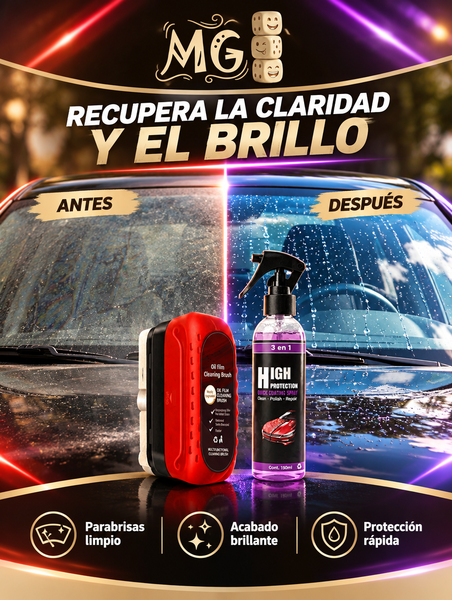 Esponja Anti Empañante+Limpiador Auto