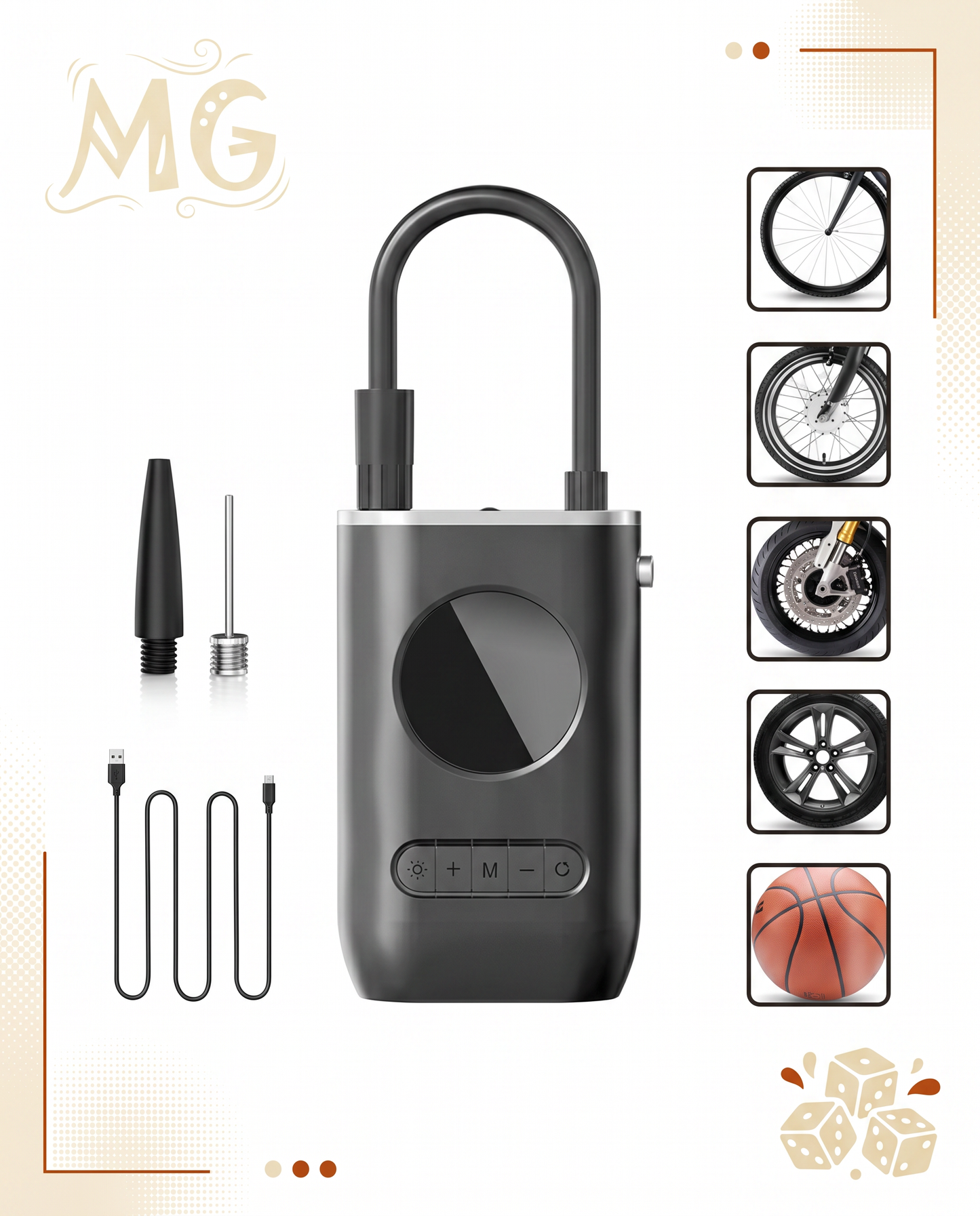 Compresor de aire mini eléctrico portáti