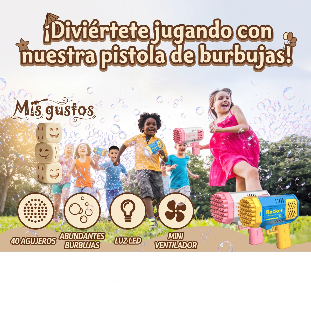 Pistola De Burbujas